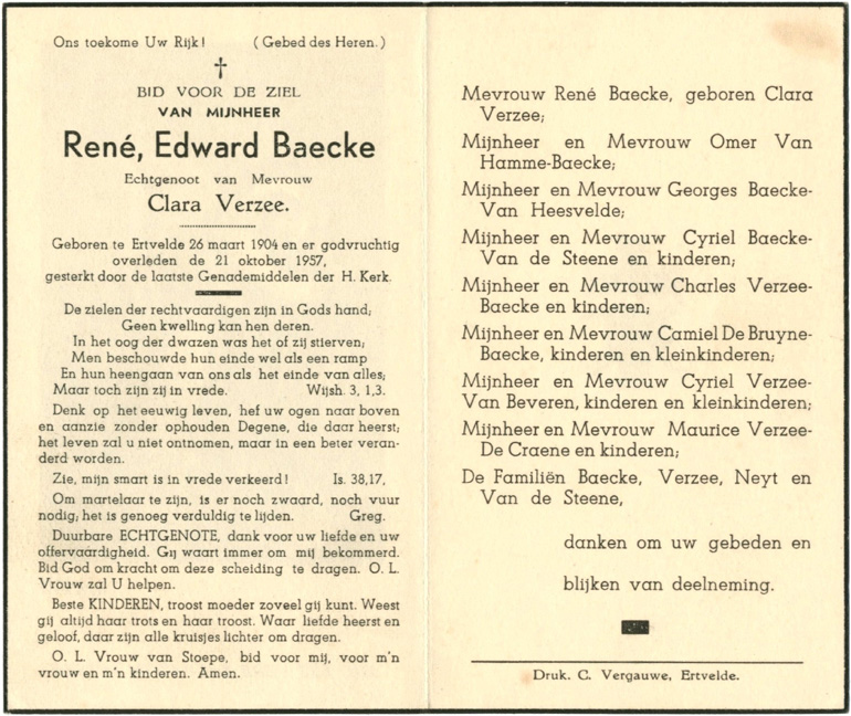 René, Edward Baecke