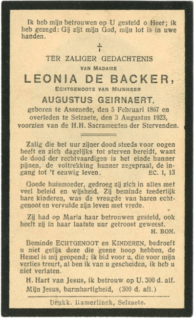 Leonia De Backer