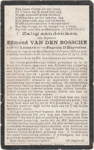 Edmondus Van Den Bossche