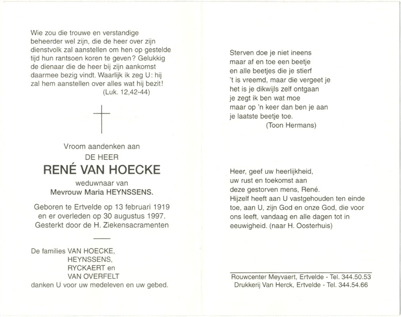 René Van Hoecke