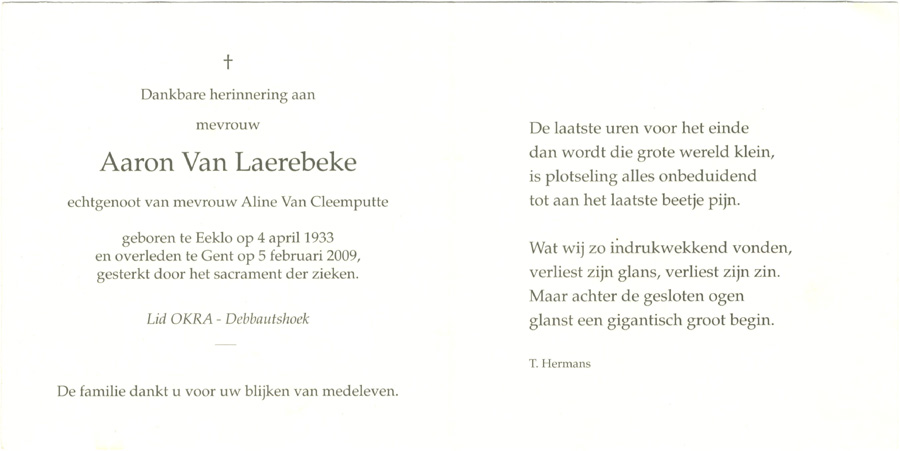 Aaron Van Laerebeke