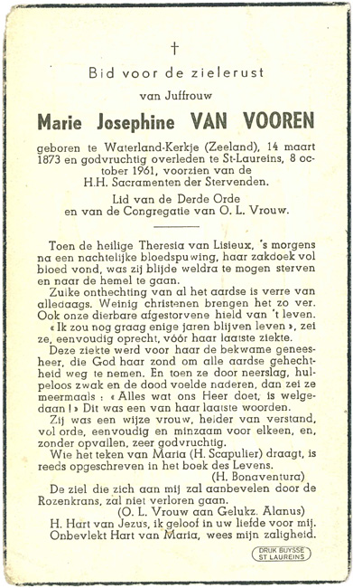 Marie Josephine Van Vooren