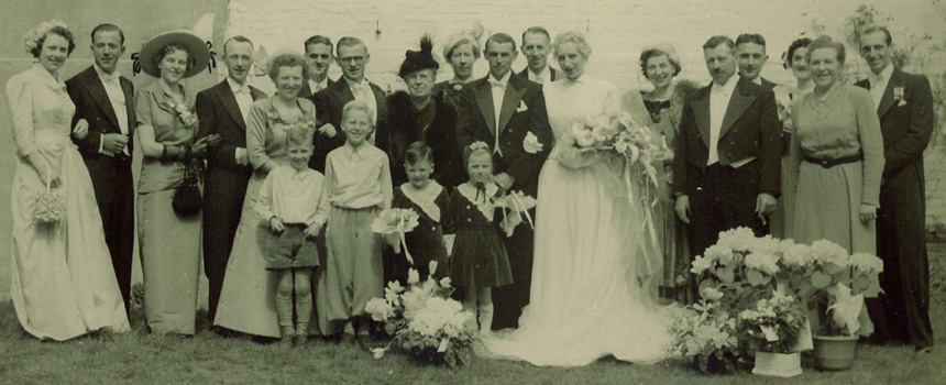 Annie Van Acker en Hubert De Bock, huwelijksfoto
