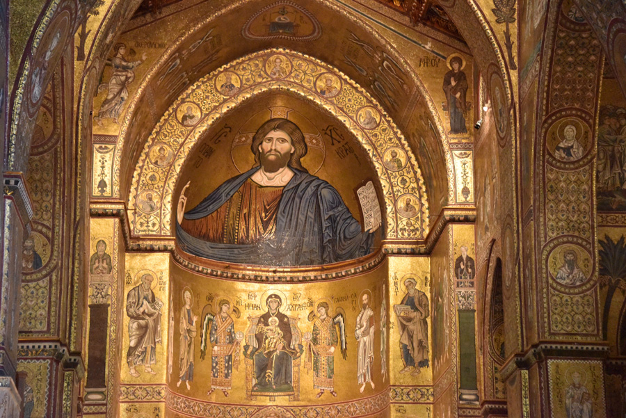 The choir of the Cathedral of Monreale, Sicily