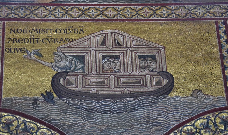 Noe's Ark in the Cathedral of Monreale, Sicily