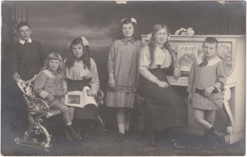 De familie Van Peteghem in 1915