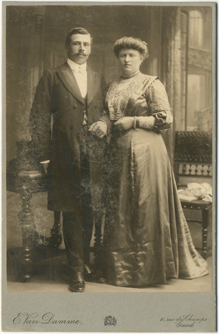 Trouwfoto van Arthur De Bock en Clara Van Belle