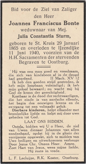 Joannes Franciscus Bonte