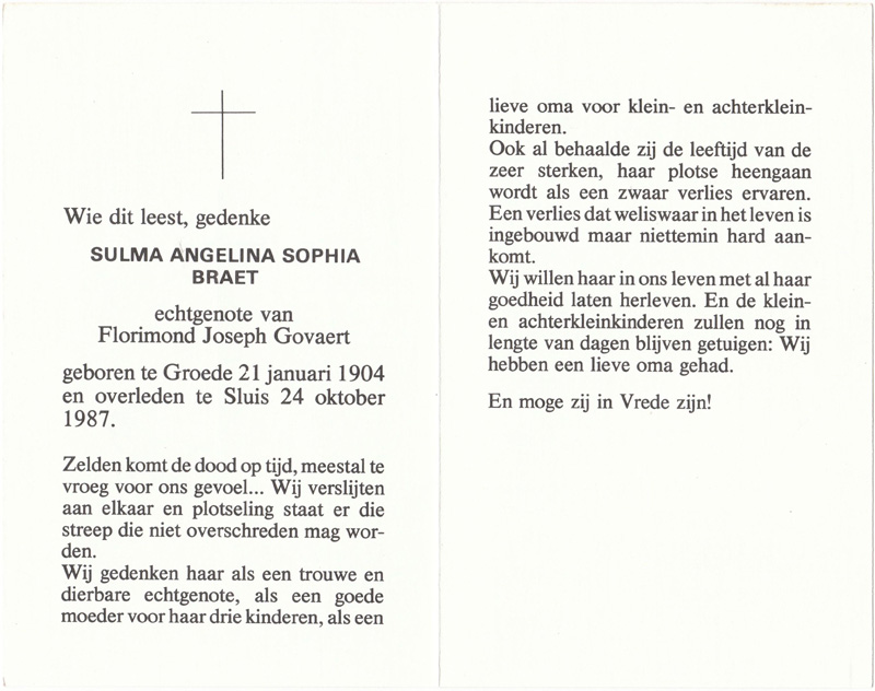 Sulma Angelina Sophia Braet