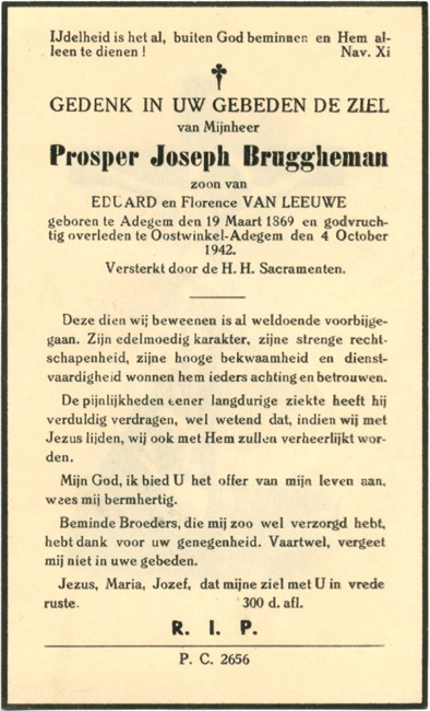 Prosper Joseph Bruggheman