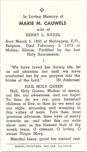 Marie M. Cauwels