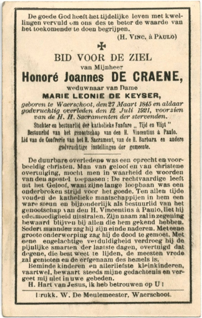 Honoré Joannes De Craene