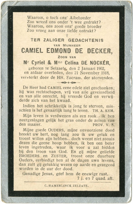 Camiel Edmond De Decker