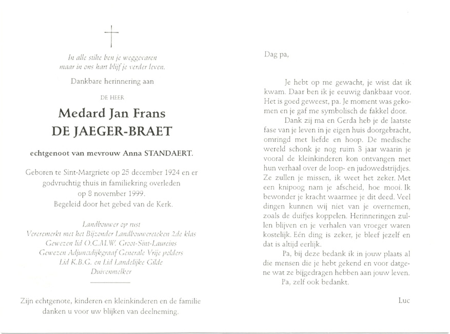 Medard Jan Frans De Jaeger-Braet