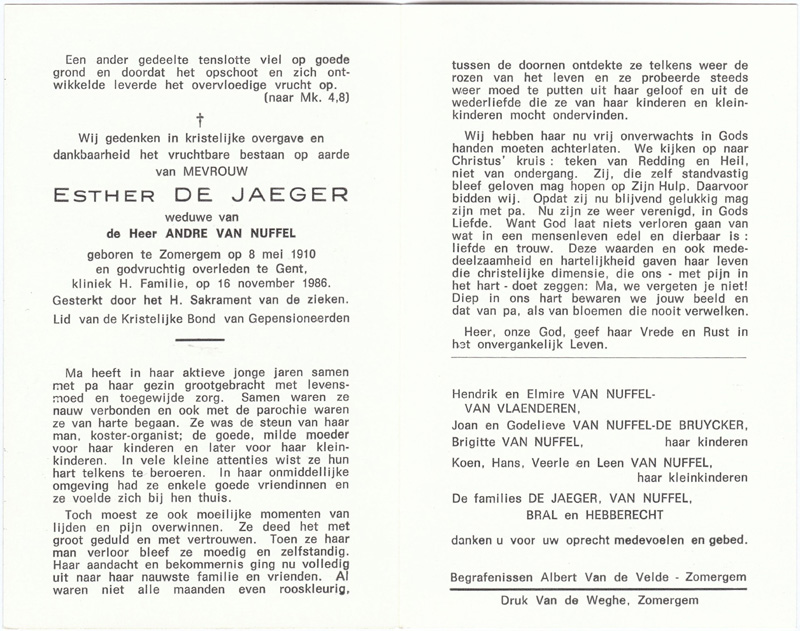 Esther De Jaeger