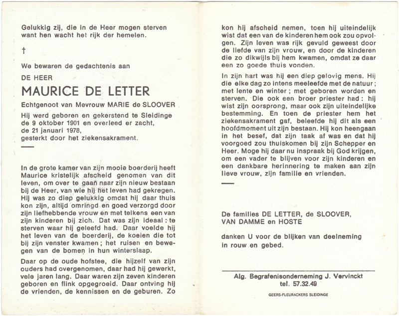 Maurice De Letter