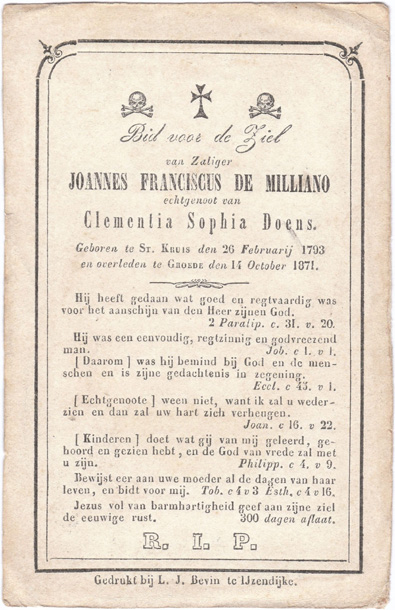 Joannes Franciscus De Milliano