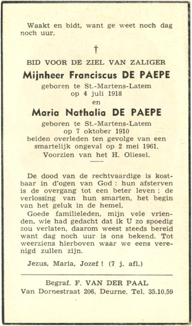 Franciscus De Paepe