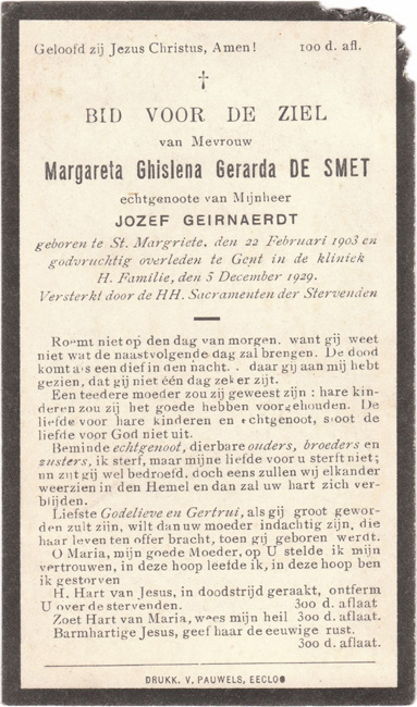 Margareta Ghislena Gerarda De Smet