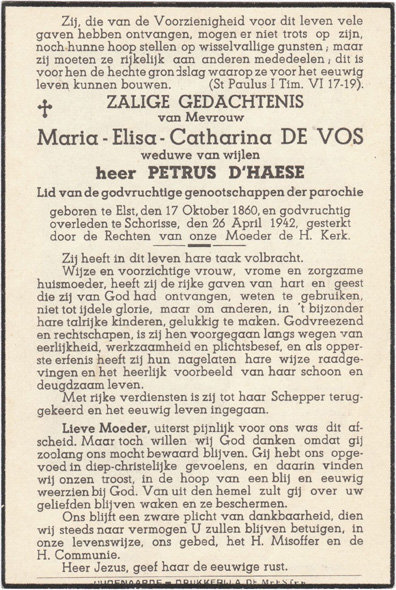 Maria Elisa Catharina De Vos