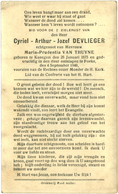 Cyriel - Arthur - Jozef Devlieger