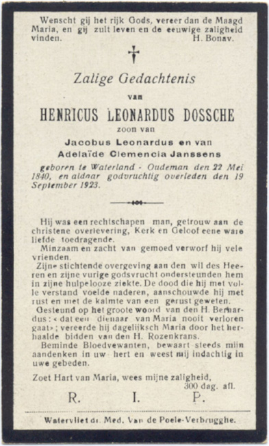 Henricus Leonardus Dossche