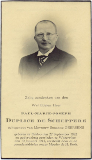 Paul - Marie - Joseph Duplice de Scheppere