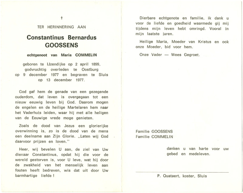 Constantinus Bernardus Goossens