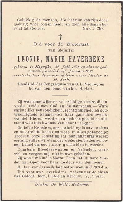 Leonie Marie Haverbeke