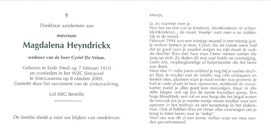 Magdalena Heyndrickx