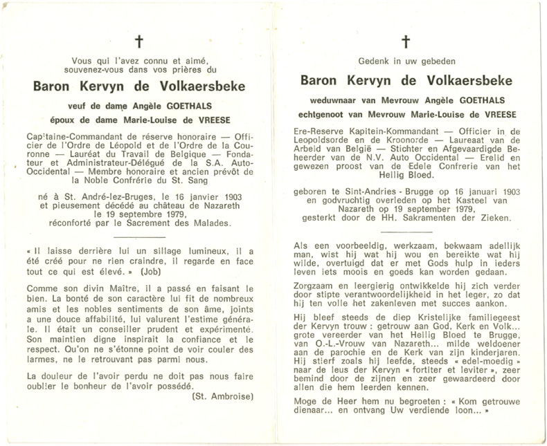 Baron Kervyn de Volkaersbeke