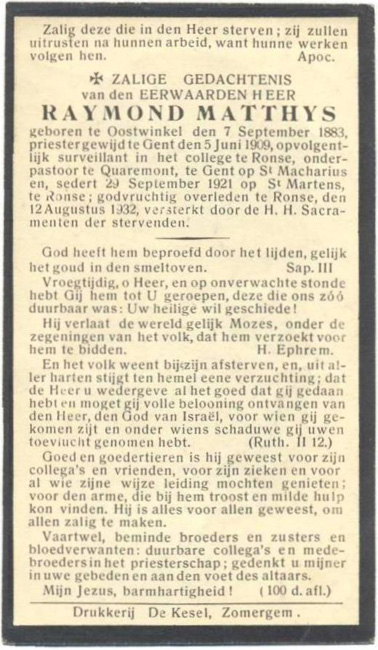 Raymond Matthys