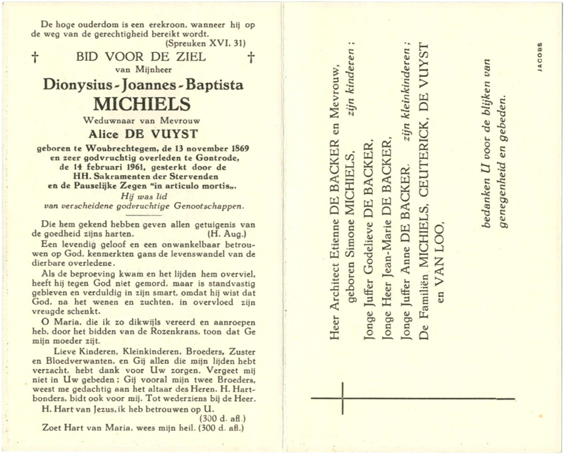 Dionysius Joannes Baptista Michiels