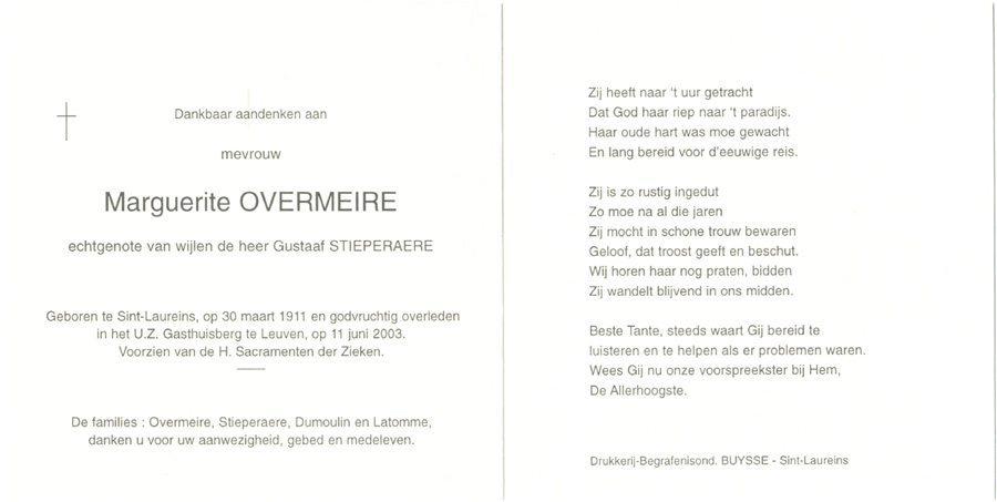 Marguerite Overmeire