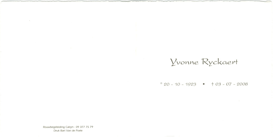 Yvonna Ryckaert
