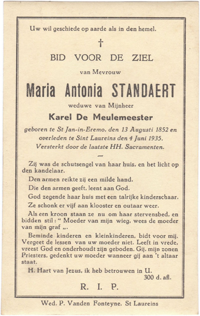 Maria Antonia Standaert