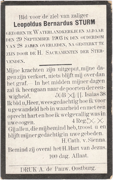 Leopoldus Bernardus Sturm