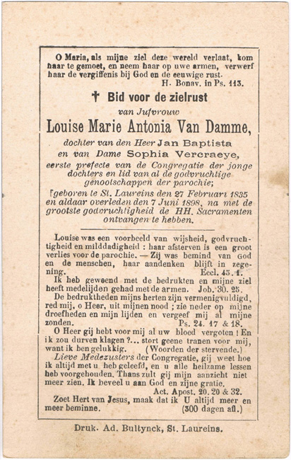 Louise Marie Antonia Van Damme