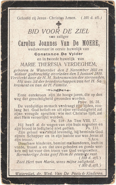 Carolus Joannes Van De Moere
