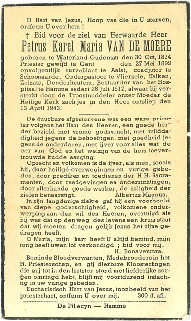 Petrus Karel Maria Van De Moere