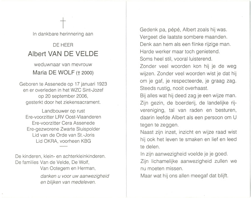 Albert Van De Velde