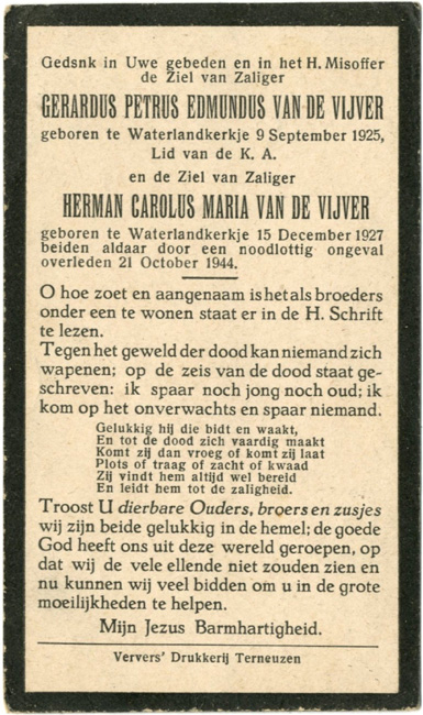 Gerardus Petrus Edmundus Van De Vijver
