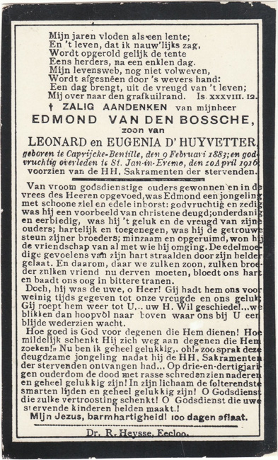 Edmondus Van Den Bossche