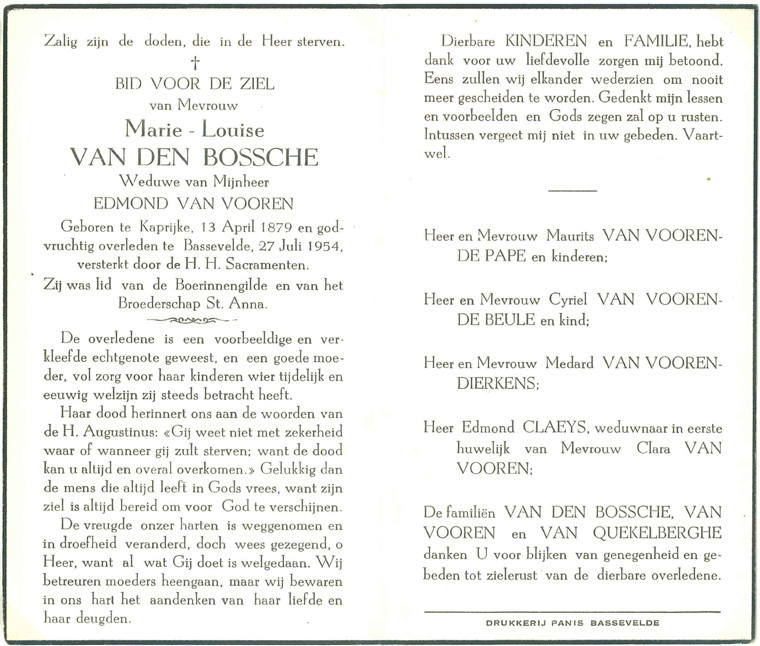 Marie - Louise Van Den Bossche