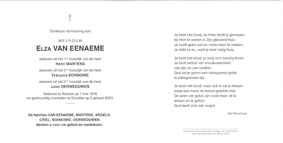 Elza Van Eenaeme