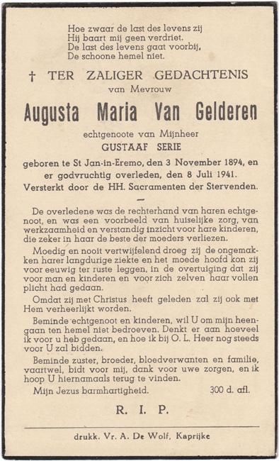 Augusta Maria Van Gelderen