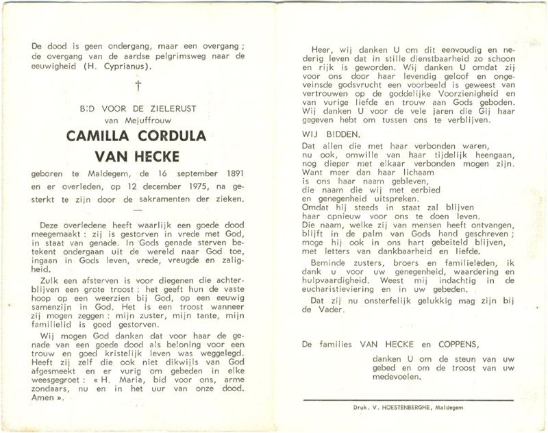 Camilla Cordula Van Hecke