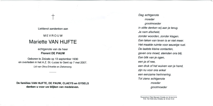 Mariette Van Hijfte