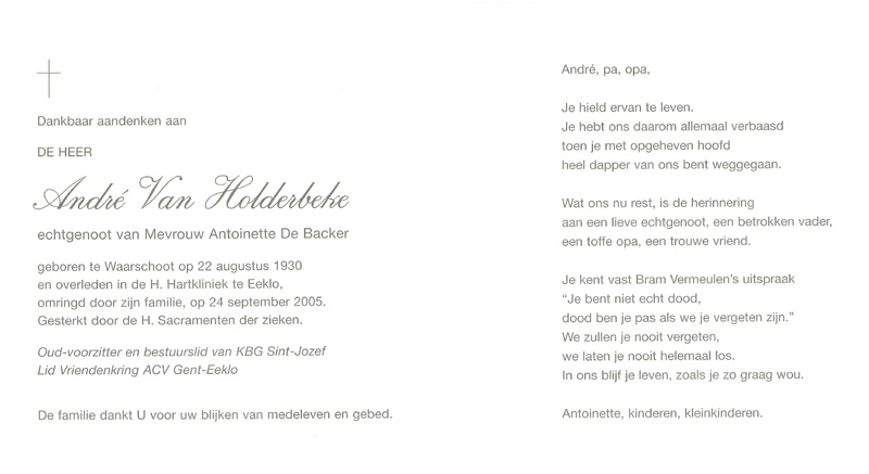 André Van Holderbeke