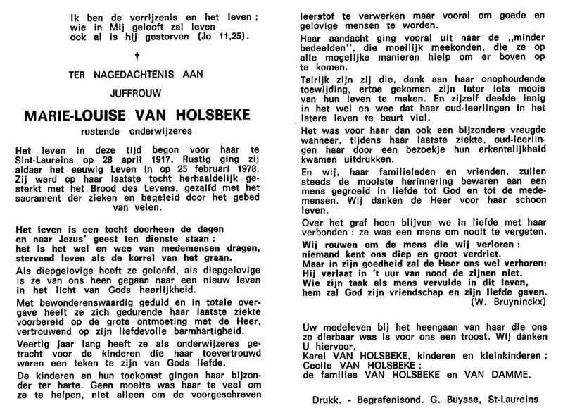 Marie-Louise Van Holsbeke